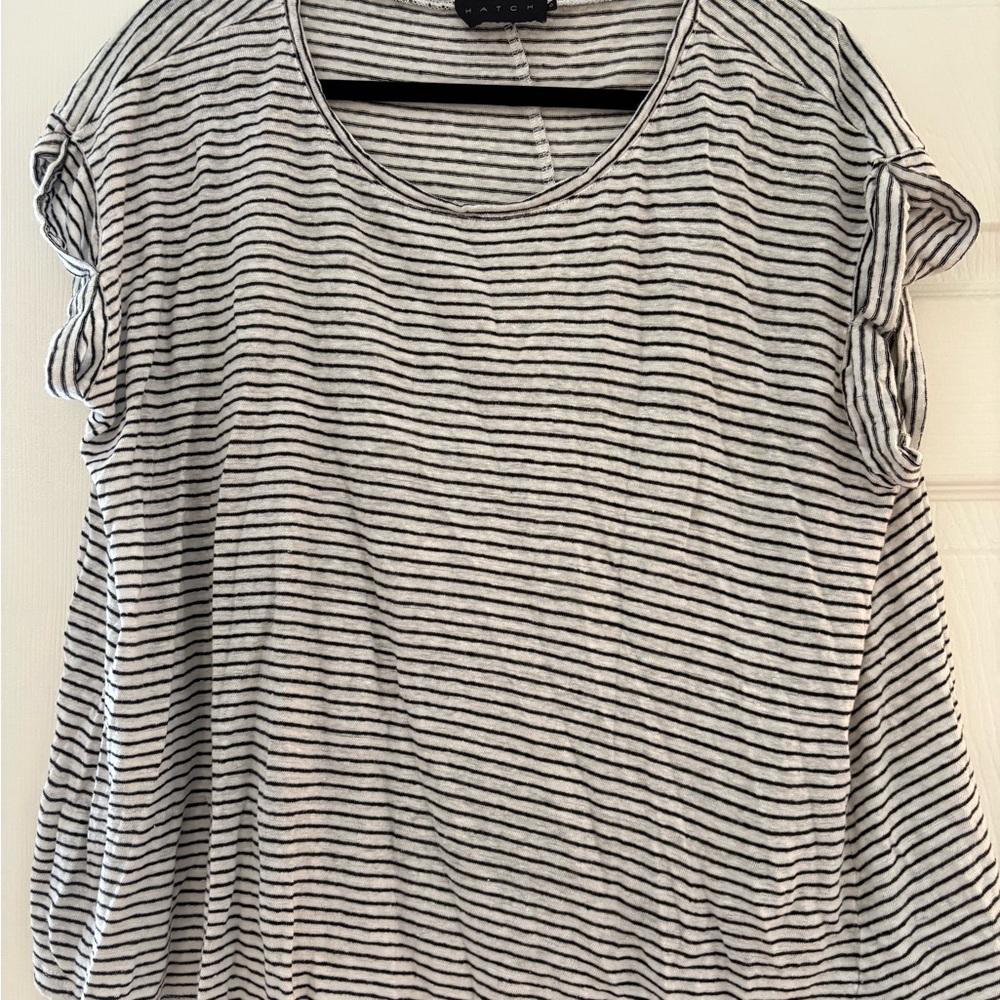 Hatch linen circle tee